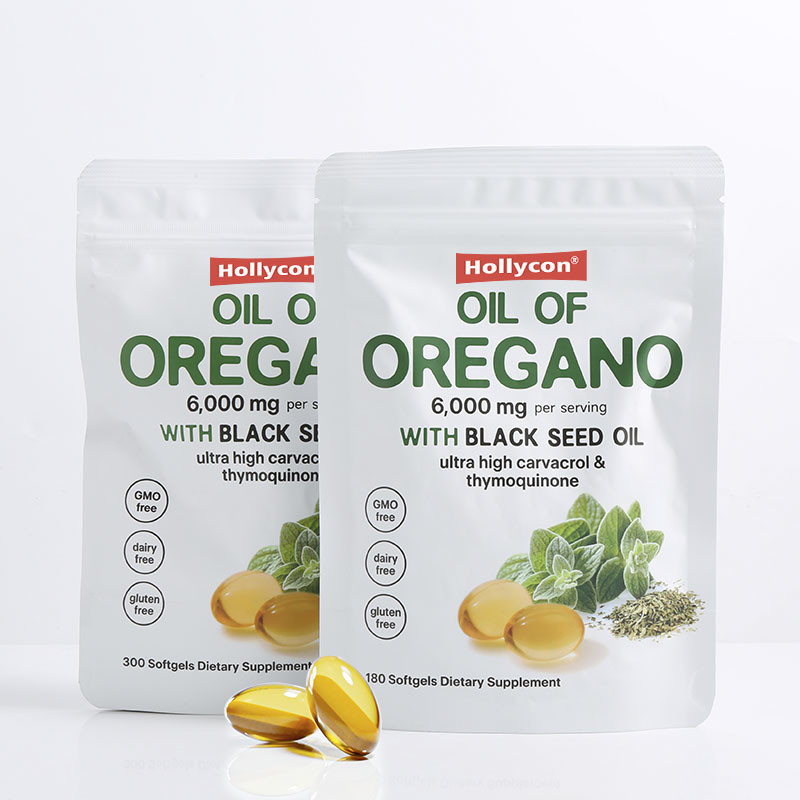 Bio-Oregano-Öl-Softgels 6000mg Öl von Oregano-Softgels zur Unterstützung des Immunsystems
