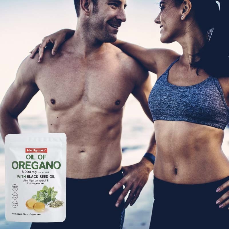 Bio-Oregano-Öl-Softgels 6000mg Öl von Oregano-Softgels zur Unterstützung des Immunsystems
