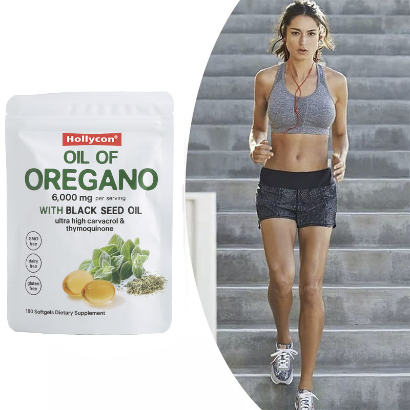 Bio-Oregano-Öl-Softgels 6000mg Öl von Oregano-Softgels zur Unterstützung des Immunsystems