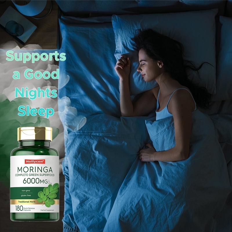 Moringa-Pulver-Kapseln zur Unterstützung der Gelenke Moringa-Pulver-Ergänzung zum guten Schlaf