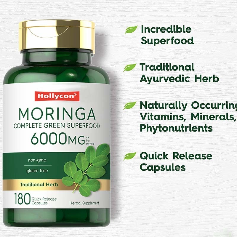 Moringa-Pulver-Kapseln zur Unterstützung der Gelenke Moringa-Pulver-Ergänzung zum guten Schlaf