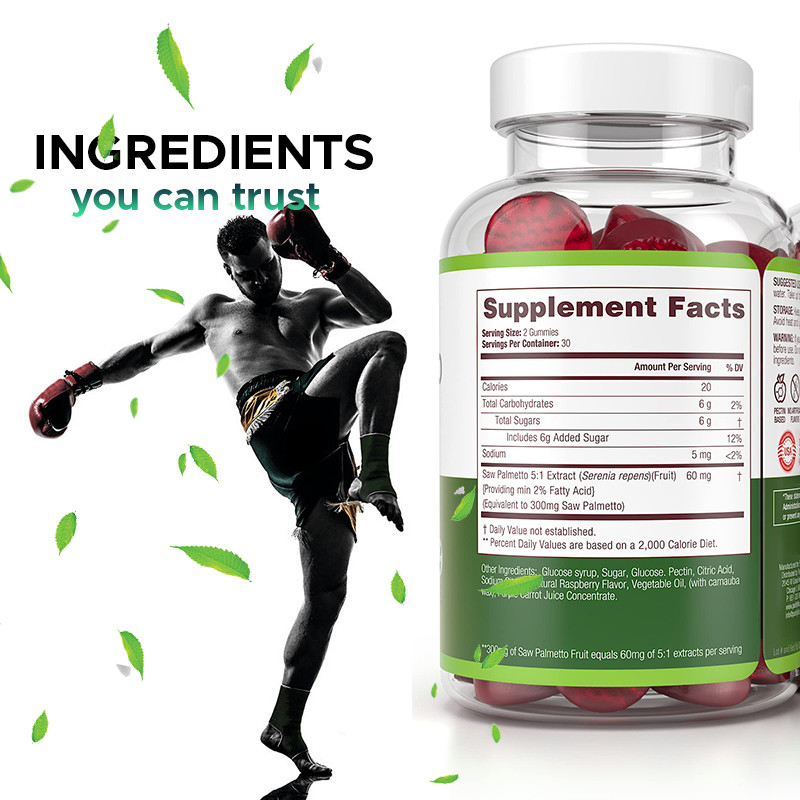 Saw Palmetto Gummies für Männer und Frauen Hormonhaushalt