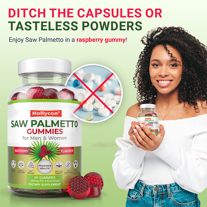 Saw Palmetto Gummies für Männer und Frauen Hormonhaushalt