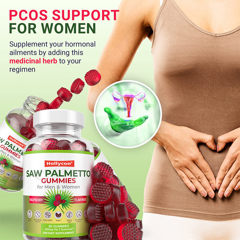 Saw Palmetto Gummies für Männer und Frauen Hormonhaushalt