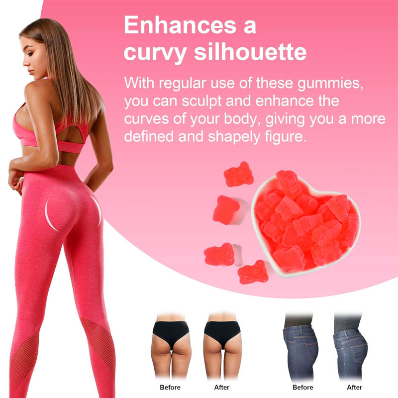 OEM Hip Butt Gummies für Frauen Hintern Verbessern Ergänzung für Hintern Lift