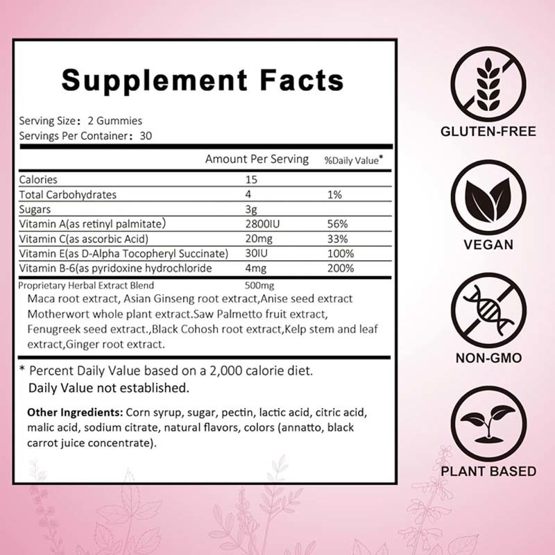 OEM Hip Butt Gummies für Frauen Hintern Verbessern Ergänzung für Hintern Lift