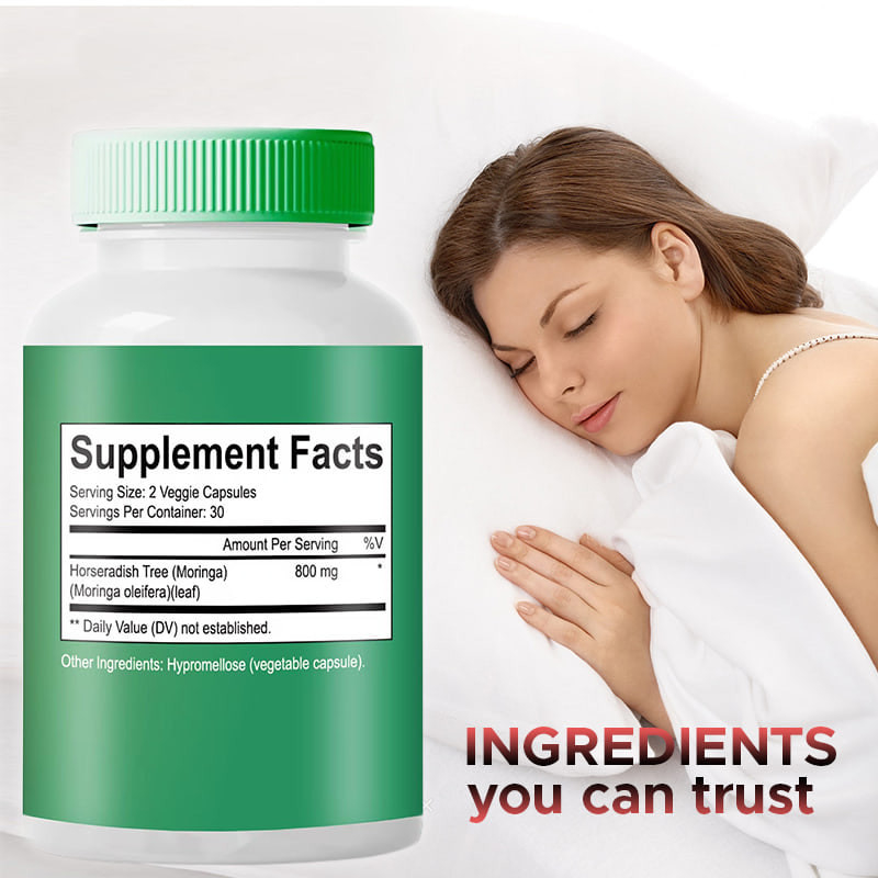 Moringa Pulver Kapseln 6000 mg Moringa Oleifera Spezialmischung zur Unterstützung der Gelenke