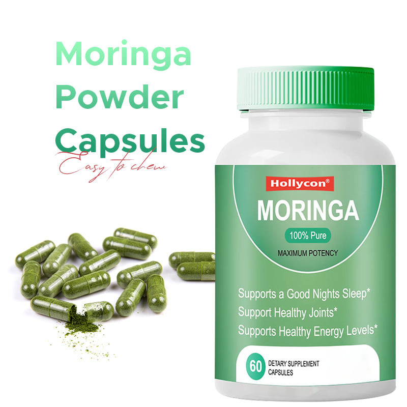 Moringa-Pulver-Kapseln zur Unterstützung gesunder Energie