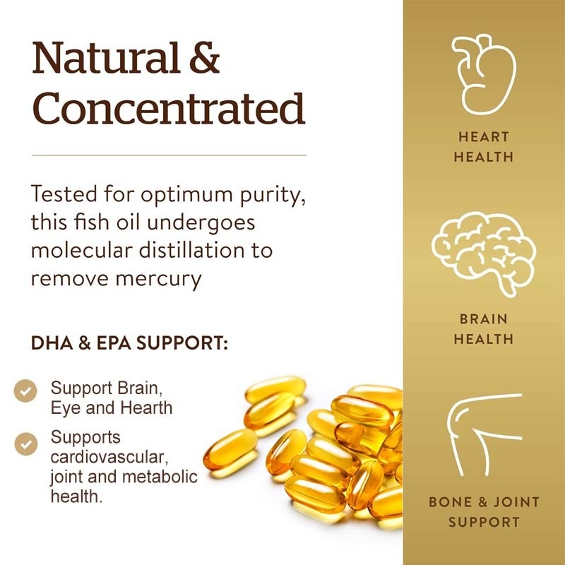 Fischöl-Softgels unterstützen Gehirn-Herz- und Gelenkgesundheit mit Omega-3-Fettsäuren