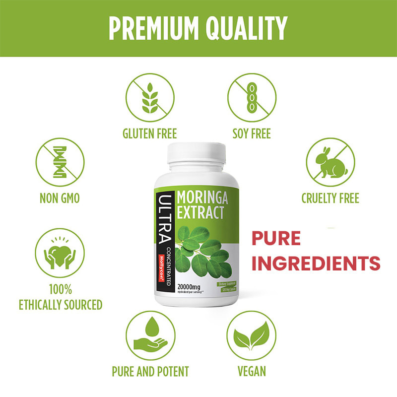 Fabrik-Reine Moringa-Kapseln unterstützen die Immun-Verdauung Moringa-Pulverkapseln