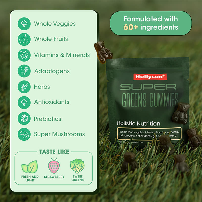 Grüner Tee Kaugummi Multivitamine Ergänzung Spirulinapulver Verbessern Darmgesundheit Unterstützung Immunität
