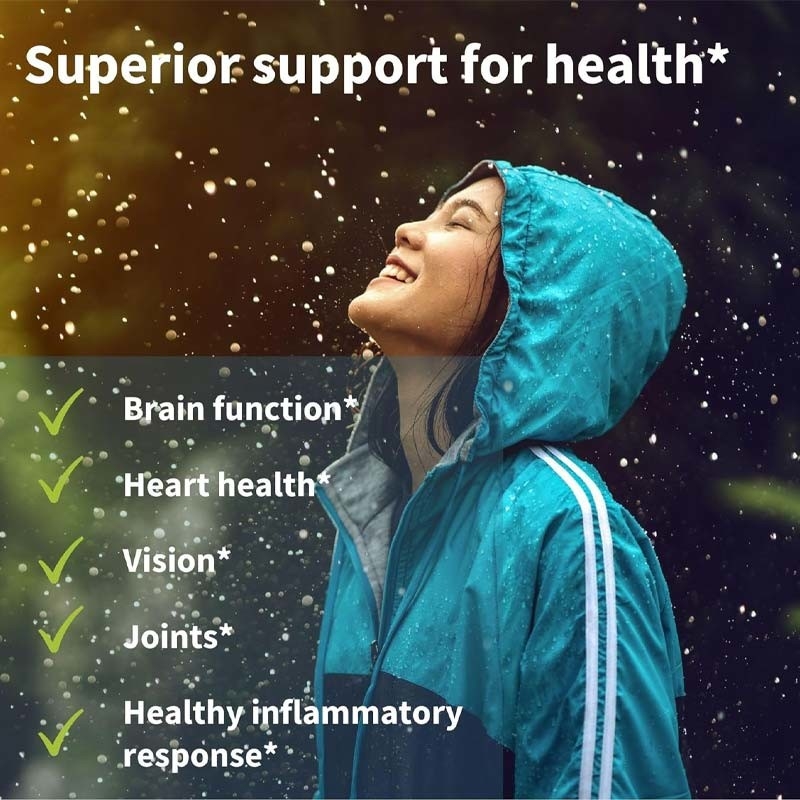Triglyceride Omega 3 Wildfischöl für die Gehirnfunktion Herz Auge und Haut Gesundheit
