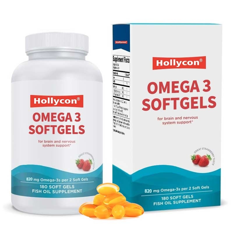 Omega3-Softgels hochintensive DHA-Formel zur Unterstützung von Gehirn und Nervensystem