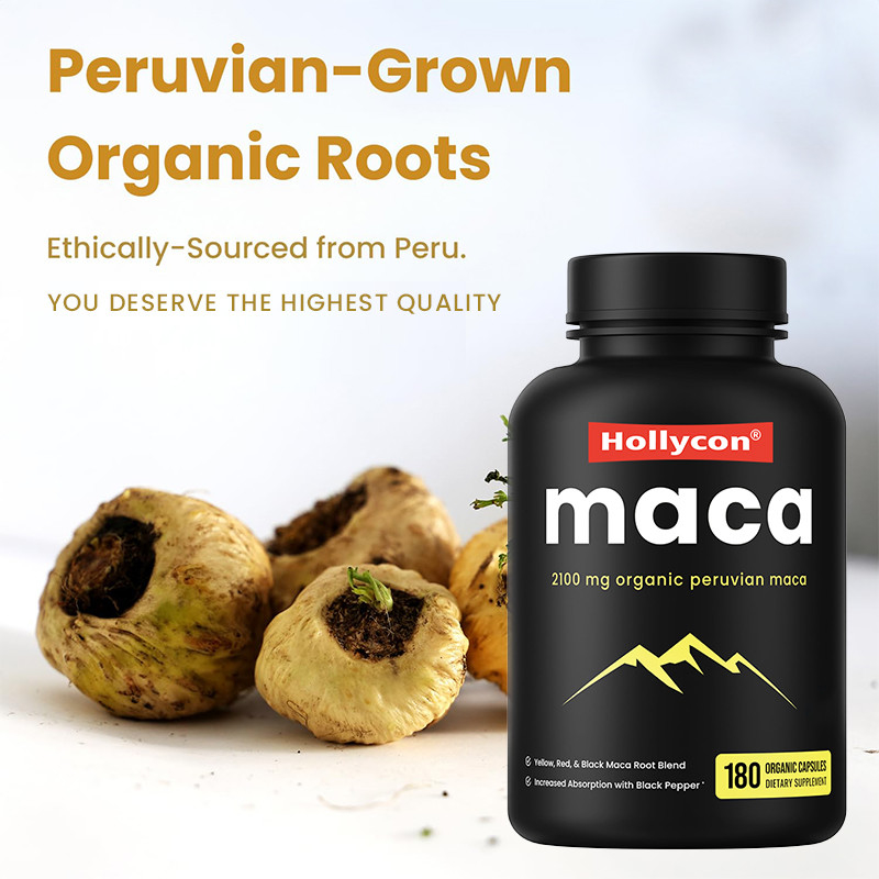 Maca-Wurzelkapseln 2100 mg Bio-Mischung aus Maca-Wurzeln zur Energieversorgung