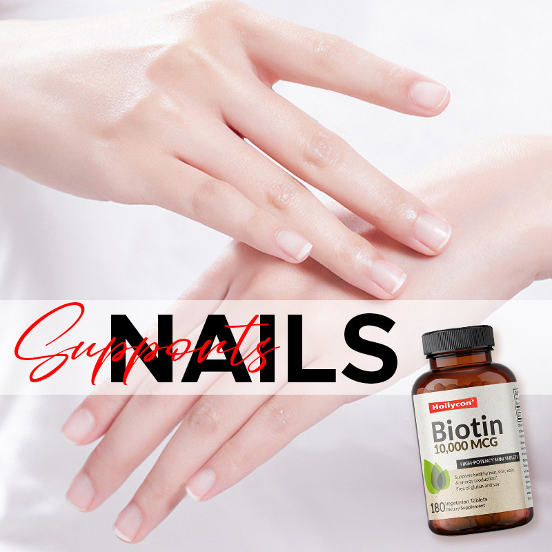OEM Biotin Kapseln für Haarwachstum 10.000mcg Biotin für gesunde Haut und Nägel
