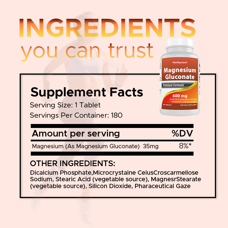 Magnesiumglycinat Tabletten für starke Knochen 35 mg Magnesium Tabletten für das Nervensystem