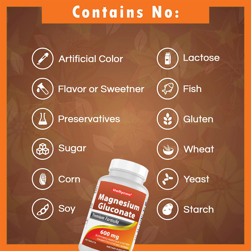 Magnesiumglycinat Tabletten für starke Knochen 35 mg Magnesium Tabletten für das Nervensystem