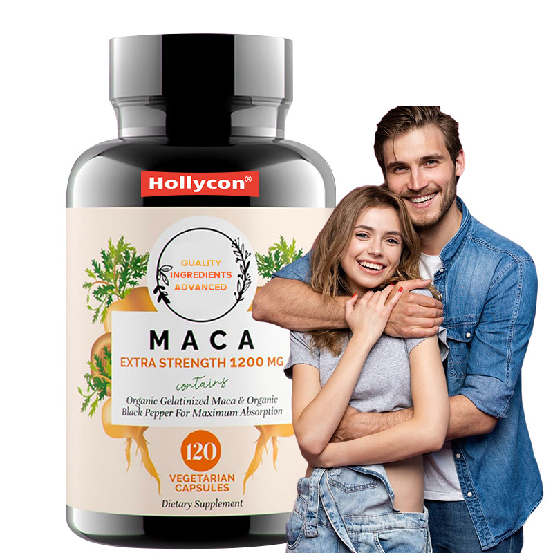 OEM Maca-Wurzel-Pulver-Kapseln für die hormonelle Balance 1500 mg Maca-Wurzel-Kapseln