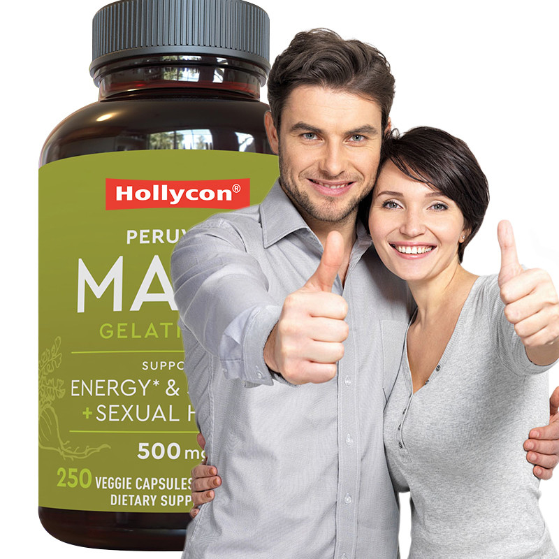 OEM-Maca-Wurzelkapseln für Männer Bio-Maca-Wurzeln für Stimmungsunterstützung Maca-Kapseln