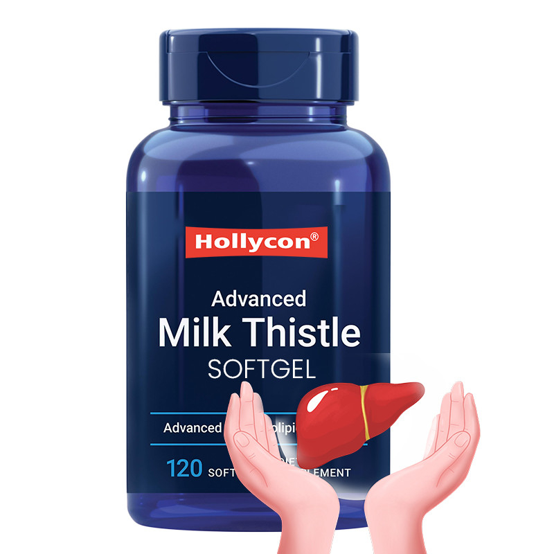 Milchdistel Ergänzung zur Förderung der Lebergesundheit Milchdistel Softgels zur natürlichen Entgiftung