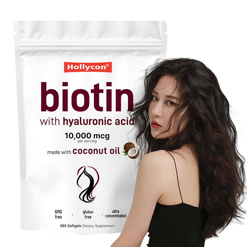 Biotin Ergänzung 10.000mcg Biotin Softgels für gesundes Haar und Haut Biotin Softgels