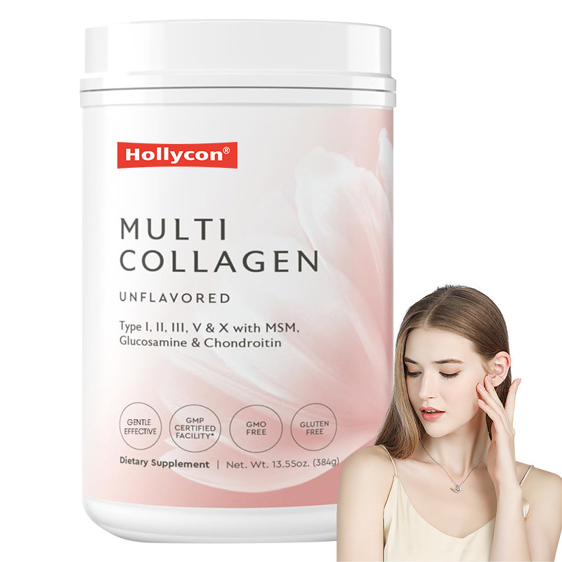 OEM Multi-Kollagenpulver für Haarunterstützung Hydrolysiertes Kollagen Peptide Proteinpulver