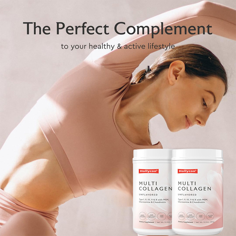 OEM Multi-Kollagenpulver für Haarunterstützung Hydrolysiertes Kollagen Peptide Proteinpulver