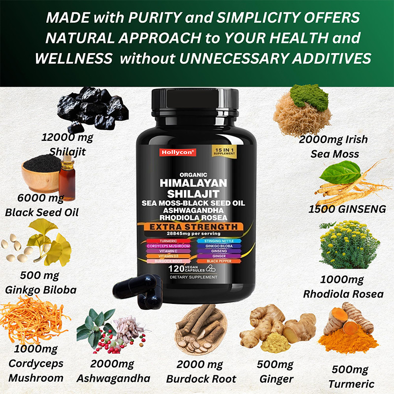 OEM Bio-Reine Himalaya-Shilajit-Kapseln zur Unterstützung des Immunsystems