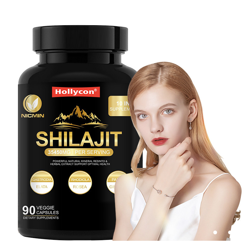 Reine organische Himalaya-Shilajit-Ergänzung zur Unterstützung des Immunsystems 25000 mg Shilajit-Kapseln