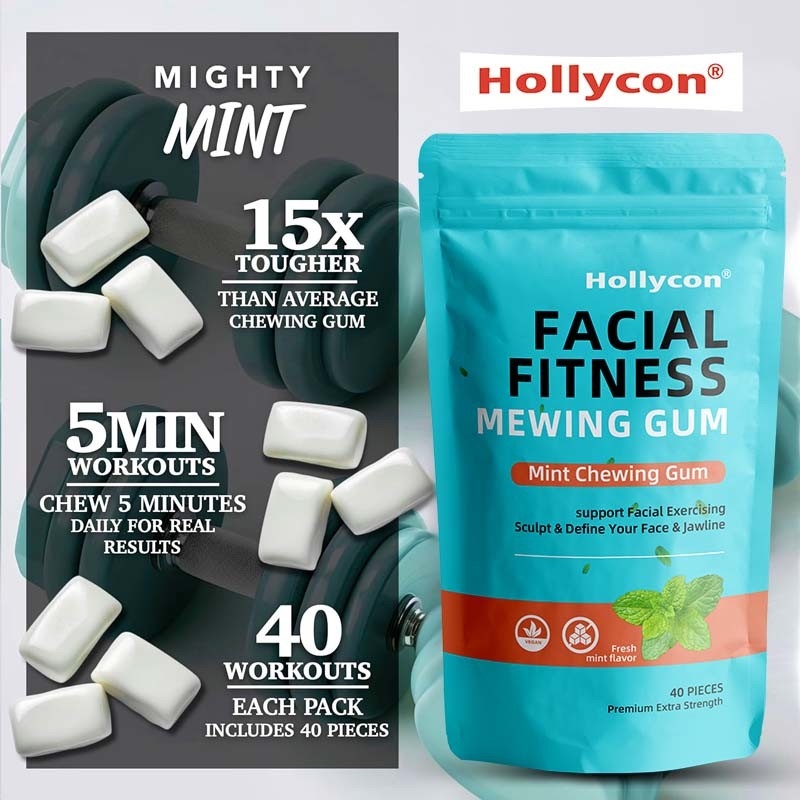 Hot-Selling Mächtige Minze Kiefer Training Hartes Kaugummi Gesichtsfitness Mewingen Kaugummi Ultra-harter Kiefer Kaugummi