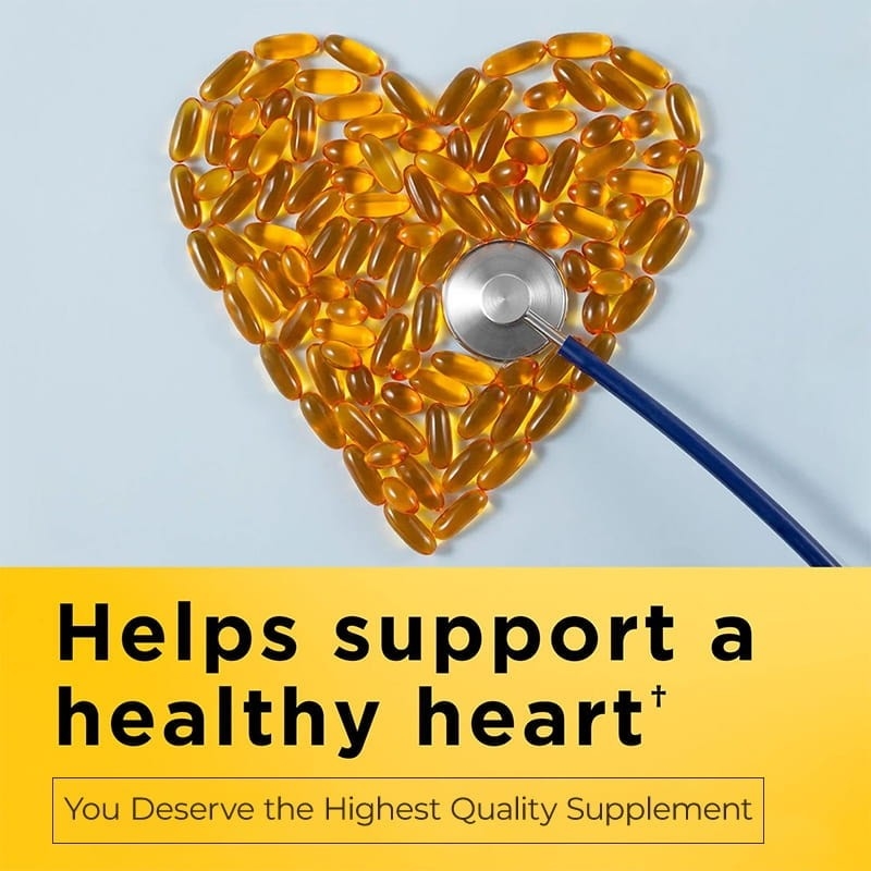 Fischöl Omega 3 Nahrungsergänzungsmittel 1200 mg Softgels Omega 3 Fischöl zur Unterstützung eines gesunden Herzens 230 Softgels 115 Tagesversorgung