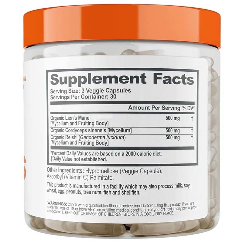 Factory Supports Clarity Focus Combat Oxidative Stress Supporting Overall Wellness Vitality Lions Mane Cognition Vitamins Capsules