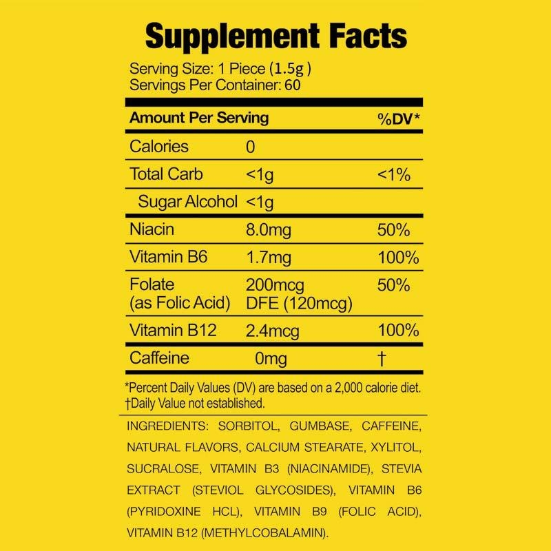 Aspartamfrei und zuckerfrei Xylitol Kaugummi mit Erythritol Niedrigkalorienzuckerfrei Spearmint Geschmack Energie Kaugummi