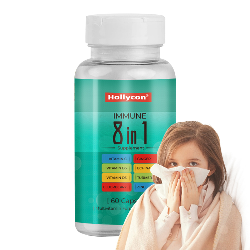 Immunförderungskapseln OEM-Label Multivitamin-Formel Ergänzung für Erwachsene hilft, die Immunfunktion zu fördern
