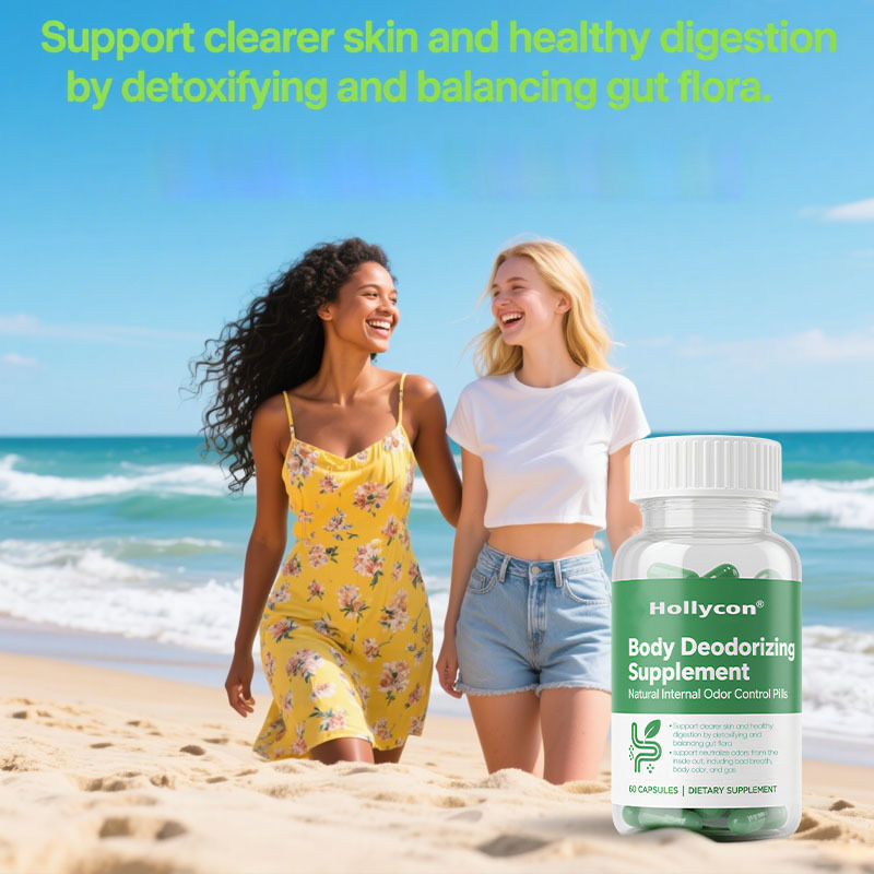 Body Deodorizing Supplement - natürliche interne Geruchspillen für Männer & Frauen | Chlorophyllkapseln für Atem, Körper und Darmgesundheit