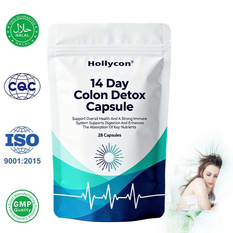 14 Tage Detox Kolon Reinigungsergänzung mit 28 starken Kapseln und 24 Monaten Haltbarkeit für Darmgesundheit