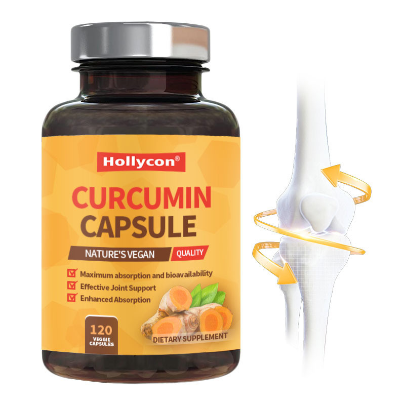 OEM Kurkuma Curcumin Ergänzung mit Bio-Kurkuma & Ingwer Schwarze Pfeffer für die beste Absorption Gelenksupport Curcumin Kapsel
