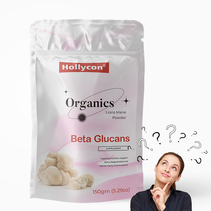 Bio-Löwenmännchen-Pulver mit 100% Fruchtkörper-Extrakt und 30% Beta-Glucanen zur kognitiven Unterstützung - 150 Gramm pro Beutel