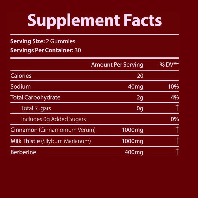 Fabrikpreis OEM Berberin Ergänzung Gummies (zuckerfrei), Berberin Komplex Gummies mit Ceylon Zimt, Milchdistel, Kurkuma für Stoffwechsel, Energie, Darmgesundheit, Fasten Körpermasse Kontrolle