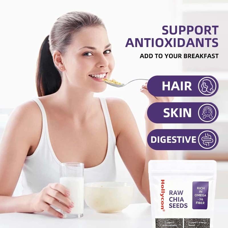 OEM / ODM Chiasamen 500g, Packung mit 1 | Samen zum Essen | Samen zur Gewichtskontrolle | Reich an Kalzium, Protein & Ballaststoffen, ohne Zuckerzusatz, individuelle Rezeptur