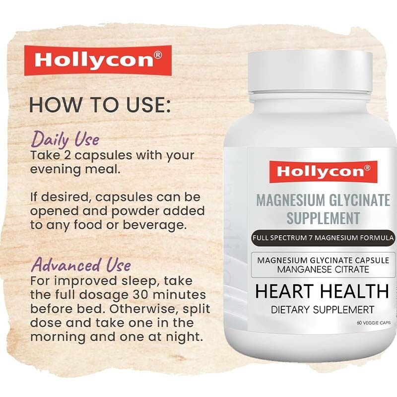 OEM Magnesiumglycinat Ergänzung Schlaf Muskel Herzgesundheit Magnesiumkomplex Mangancitrat Magnesiumglycinat Kapsel