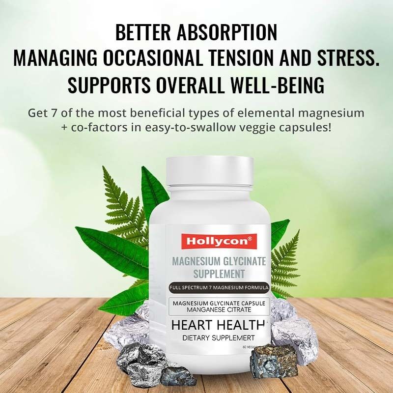 OEM Magnesiumglycinat Ergänzung Schlaf Muskel Herzgesundheit Magnesiumkomplex Mangancitrat Magnesiumglycinat Kapsel