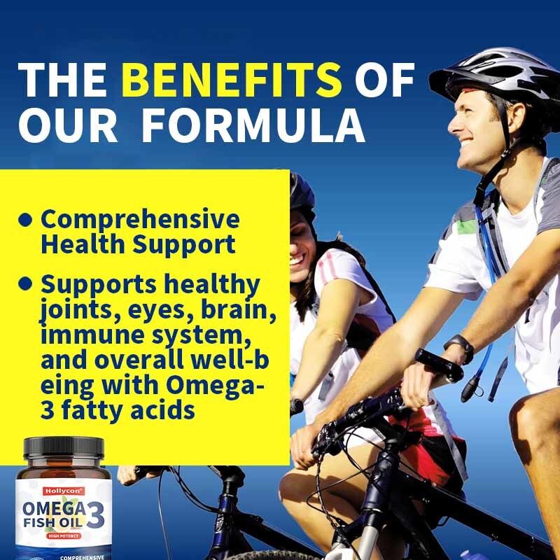 OEM Dreifach Starke Über 2100mg Omega-3-Fettsäuren Premium Wildfang, Rülpsfreies Fischöl 120 Stück Omega 3 Fischöl