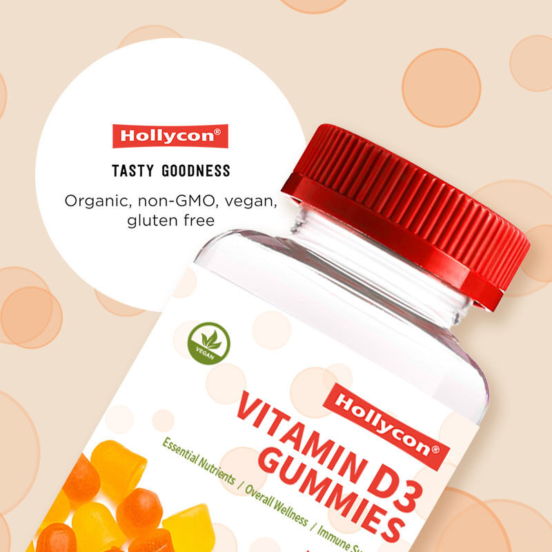 OEM Bio Kinder Vitamin D3 Vitamin D3 Ergänzung Gummi Knochen und Immungesundheit Vitamin D3 Gummies