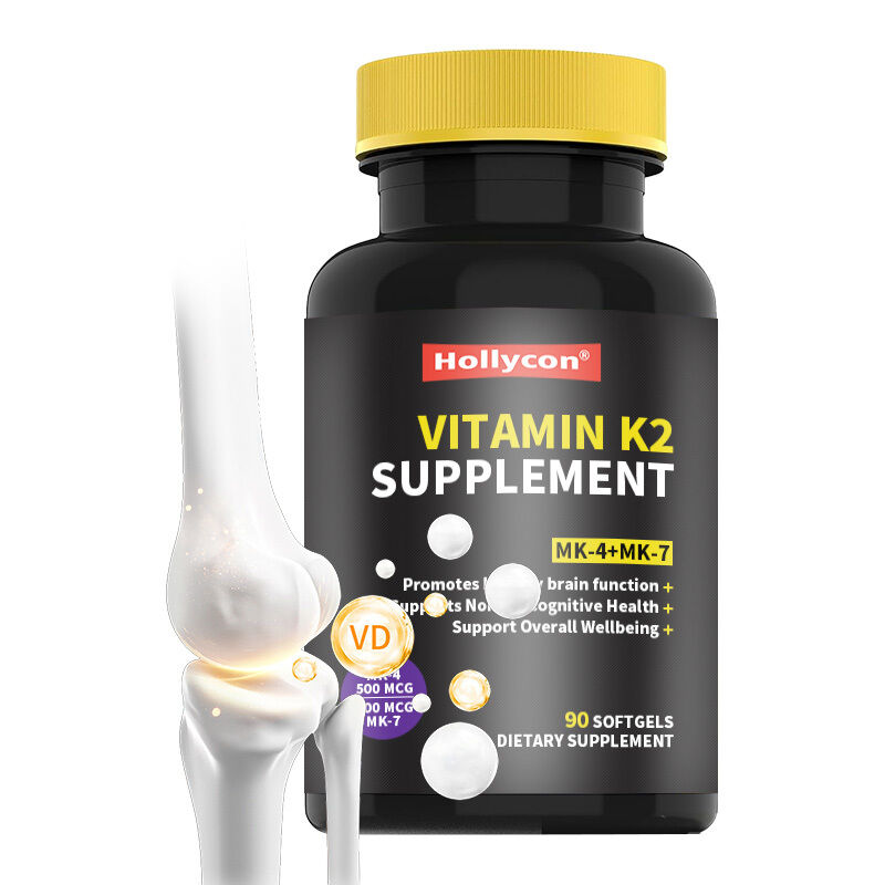 OEM Vollspektrum Vitamin K2 Softgels mit 600 Mcg Transform unterstützt die allgemeine Gesundheit und Knochenstärke Vitamin K2 Ergänzung