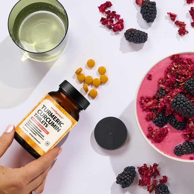 OEM Organisches Kurkuma Kurkumin Nahrungsergänzungsmittel 1350 mg, natürliche Gelenkunterstützung, schwarzer Pfeffer für die Absorption, Kurkuma Kurkumin Tablette