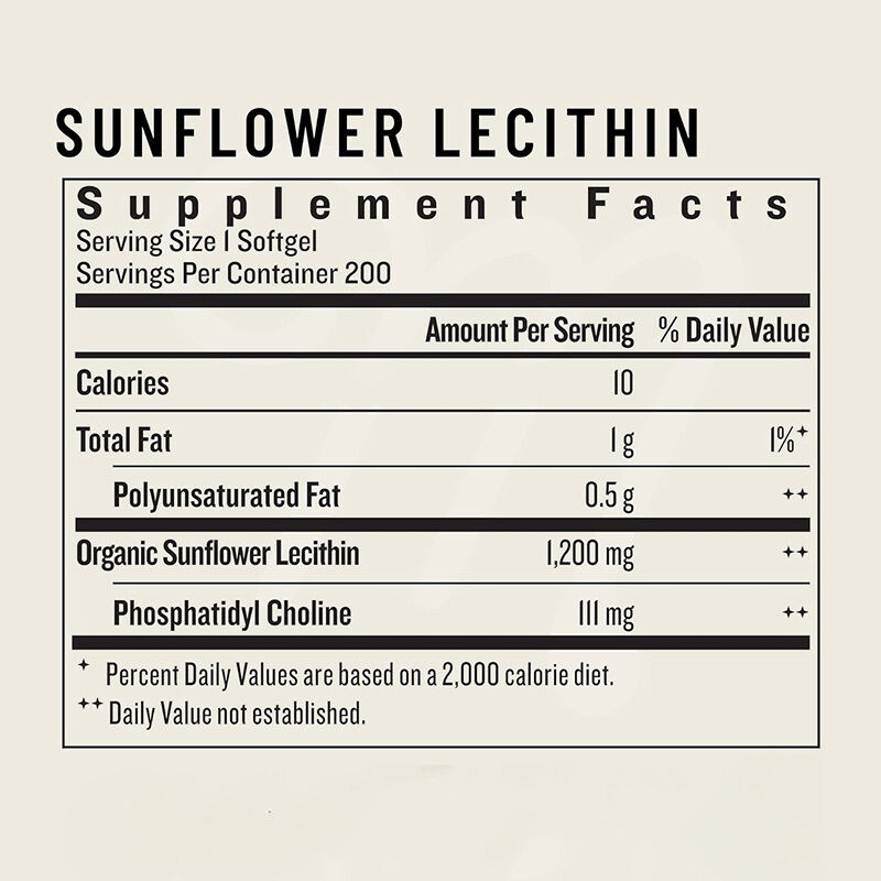 OEM Sonnenblume Lecithin Softgels 1200mg Stillunterstützung Milchfluss verstopfte Milchkanäle Sonnenblume Lecithin Ergänzung