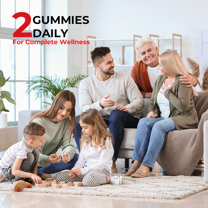 ODM OEM kundenspezifische Meerwassergummi Süßigkeiten Elderberry Süßigkeiten Vitamin C D + Zink Gummi Süßigkeiten Meerwassergummi Burdock Wurzel Vegetarier Gummi