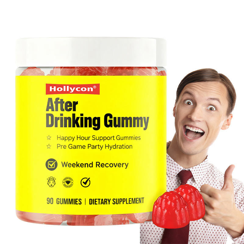 OEM Happy Hour Gummies Ergänzung Vorspiel Party Hydratation Elektrolyte Alkohol DHM Milchdistel Nach dem Trinken Gummy