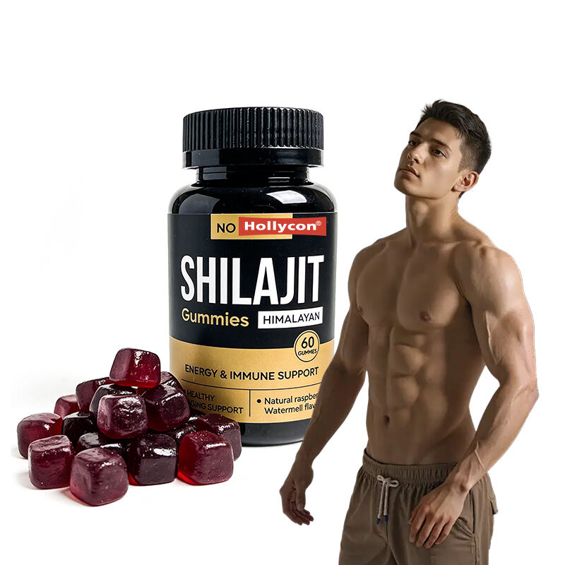 Private Label Shilajit Männer Gummies Fulvinsäure Zuckerfreier Nahrungsergänzungsmittel Normaler Energieniveau und Immunfunktion